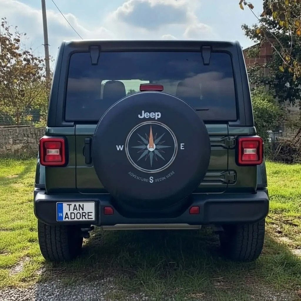 Jeep Compass Designed Spare Wheel Tire Cover